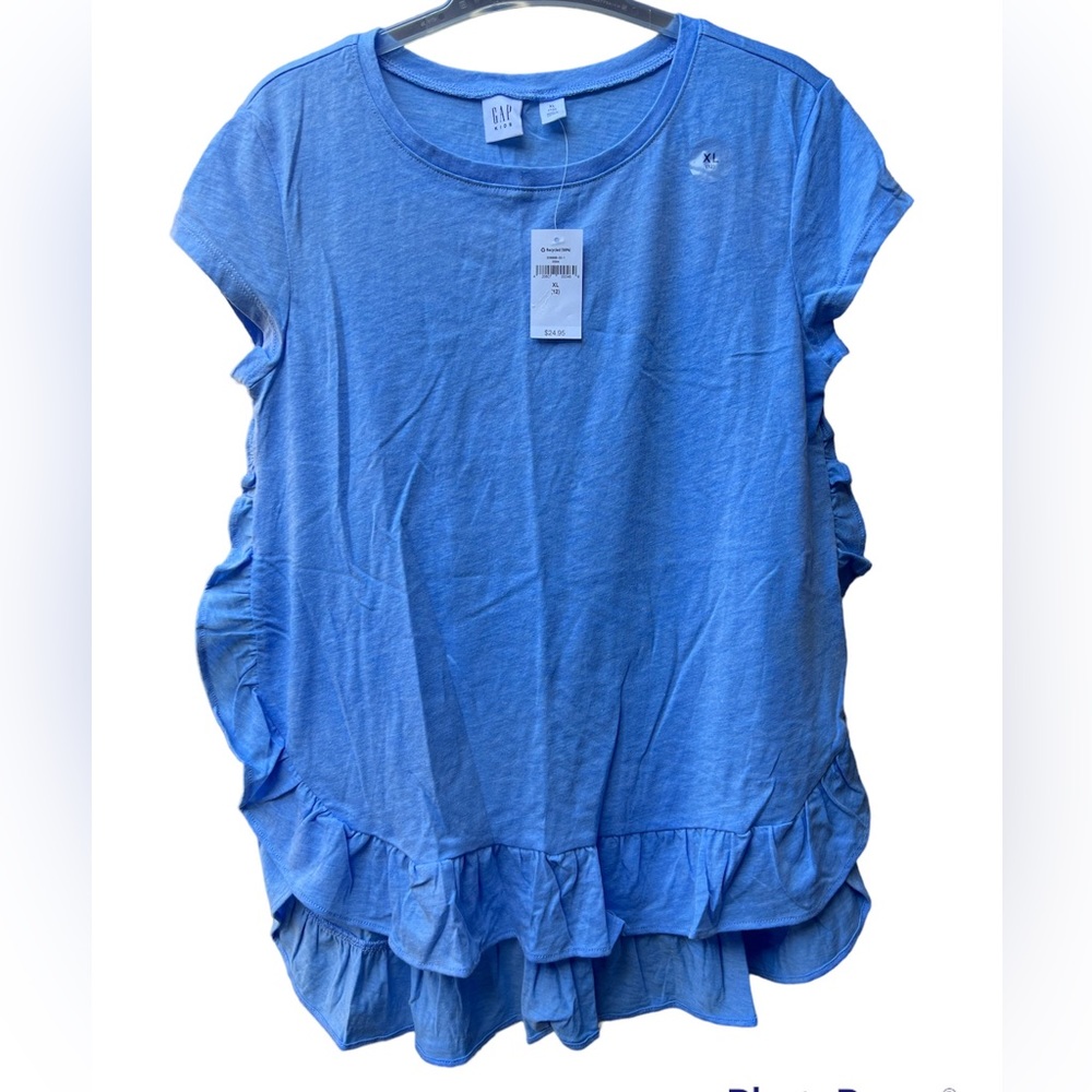 GAP Kids Shoulder Ruffle Tee